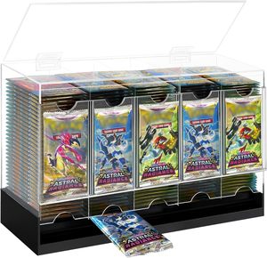 ตู้ใส่การ์ดอะคริลิคใสแบบพรีเมียม 3 ช่อง สำหรับการ์ดสะสม การ์ดกีฬา และการ์ดบูสเตอร์ - กันน้ำ ประกอบง่าย - Product Image 1