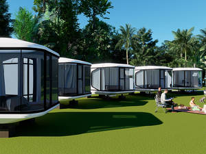 FAERMU FE585 Casa Contenedor de Lujo de 5.8x3.3m, Casa Prefabricada Tipo Cápsula Espacial, 1 Dormitorio, 1 Baño, Casa Pequeña, Airbnb Rural, Resort - Product Image 4