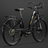 Vélo de Tourisme Longue Distance avec Guidon Papillon Unisexe Professionnel à Vitesses Variables Vélo de Route et VTT en Alliage d'Aluminium