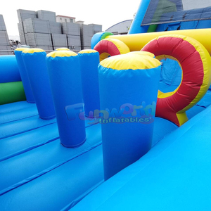 Structure gonflable d'extérieur pour enfants avec toboggan et parcours d'obstacles gonflable pour adultes - Product Image 5