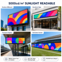 Écrans LED d'extérieur P10, écran d'affichage LED étanche IP65, 5500cd, installation fixe, panneau d'affichage LED d'extérieur pour la publicité