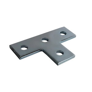 Connecteur en T à 4 trous pour profilé en U, support plat en forme de T pour canal de profilage - Product Image 1