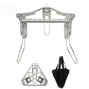 Support de réchaud de camping portable en alliage d'aluminium, trépied pliable avec sac de transport - Product Image 1