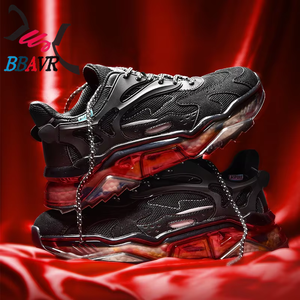 Zapatillas de Moda 2021 con Suela de Goma, Zapatos Deportivos Negros para Hombre, Casuales - Product Image 5