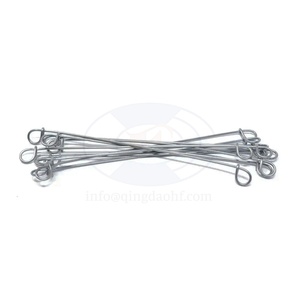 Las ataduras de alambre de doble bucle galvanizadas HF poseen una gran flexibilidad para envolver de forma ajustada barras de refuerzo de acero de varios tamaños. - Product Image 3