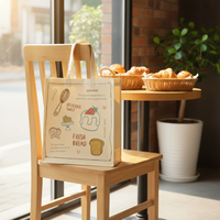 Sacs de cuisson en papier couché avec logo personnalisé, fermeture magnétique, poignées plates, emballage artisanal pour bougies, matériaux recyclés, couleurs personnalisées