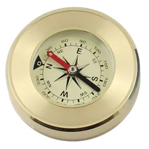 Outdoor Hiking Camping Survival Emergency Brass Sundial Compass