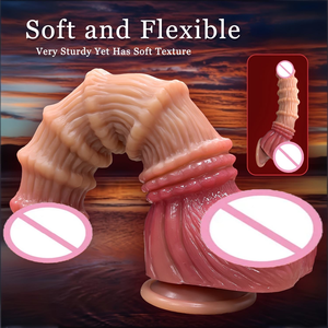 ของเล่นทางเพศสำหรับผู้หญิง ดิลโด้เป่าลมซิลิโคนขนาดใหญ่ สมจริง กันน้ำ นุ่ม รูปทรงสัตว์ประหลาด พร้อมจุกดูด ขายดี - Product Image 3