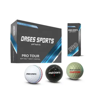 Bóng Golf nhà sản xuất 2 3 4 Piece tour du lịch màu sắc tùy chỉnh siêu mềm balles de Golf