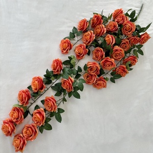 <span class=keywords><strong>Prix</strong></span> de gros, vignes de roses artificielles en soie, fleurs artificielles, vignes suspendues pour la décoration de mariage et de la maison - Product Image 1