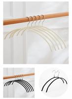 Porte-vêtements semi-circulaire sans tringle, gain de place, pour chemises et costumes d'adulte, sans trace, antidérapant, pour manteaux et pulls, séchage en salon
