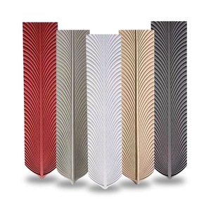 แผ่นวอลเปเปอร์ติดผนังกันความชื้นสำหรับห้องนั่งเล่นและห้องนอน3D ทันสมัยลายขนนกเทียม - Product Image 2