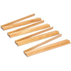 17.25 Inci Kayu Solid Alami 2-in-1 Penggeser & Rak Mahjong Multi-warna untuk Rumah & Perjalanan Aksesoris Mahjong Luar Ruangan - Product Image 4