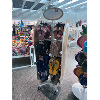 Étagère d'exposition pour chaussures en métal, présentoir pour tongs, présentoir pour chaussures suspendues pour magasin