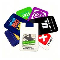 Étui de protection pour téléphone portable avec porte-cartes, autocollant adhésif en silicone coloré, logo personnalisé, design tendance