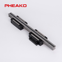Rail de guidage linéaire CNC PHEAKO DHH45F en acier allié, longueur personnalisée, rail coulissant de haute précision durable pour machines de rapport