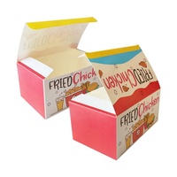 Caja de Comida para Llevar de Papel con Impresión Personalizada para Fish and Chips, Pollo Frito y Comida Rápida, con Logotipo Personalizado