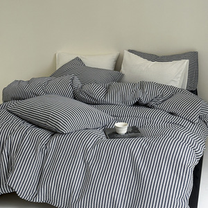ชุดเครื่องนอนผ้า Seersucker บางเบานุ่มชุดคลุมเตียง<span class=keywords><strong>ซัก</strong></span>ด้วยเครื่องได้<span class=keywords><strong>ซัก</strong></span>ด้วยน้ำเย็นดีไซน์ใหม่ - Product Image 5
