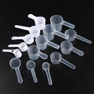 Clear measuring spoon with scale for liquid or powder food grade PP spoon new product ideas 2024