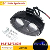 Lampe LED de zone de danger à point bleu de haute qualité DC12-80V 10W, projecteur bleu pour utilisation sur chariot élévateur