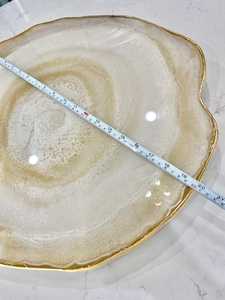 Juego de posavasos de bandeja para servir de resina de 3 niveles de diseñador hecho a mano, madera de alta calidad, personalizado, hogar, restaurante, comida india, ocasiones - Product Image 2