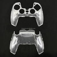 Coque transparente blanche pour manette PS5, étui transparent en cristal pour manette PS5 ou coque PC pour manette PS5