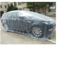 Ventes en gros de housses de voiture jetables en plastique personnalisées de haute qualité, housses de voiture transparentes en PE, imperméables, anti-poussière et protectrices