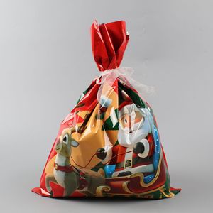 Sac cadeau de bonbons de Noël personnalisé Décorations de Noël Père Noël Emballage de <span class=keywords><strong>biscuits</strong></span> de Noël Sacs à cordon de Noël - Product Image 2