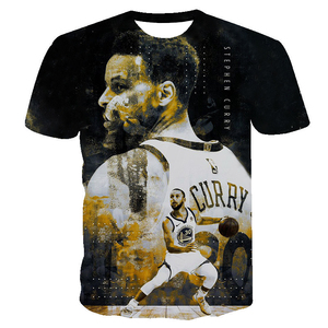 Livraison gratuite, <span class=keywords><strong>t</strong></span>-shirts à manches courtes pour hommes et femmes, impression numérique, fans de basket-ball décontractés, Golden State Warrior <span class=keywords><strong>Stephen</strong></span> <span class=keywords><strong>Curry</strong></span> 30 - Product Image 6