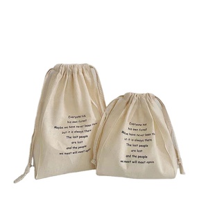 Wholesale Eco-Friendly Custom Organic Cotton Muslin Jewelry Gifts Pouches <b>Cloth</b> Drawstring <b>Bag</b> - Product Image 1