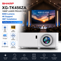 Projecteur laser 360° Sharp XG-TK456ZA 1080P 6000 Lumens HDR pour services religieux