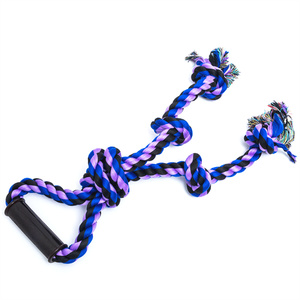 Jouet pour chien en coton écologique en gros, <span class=keywords><strong>corde</strong></span> à mâcher tressée durable en forme d'os pour chiens - Product Image 1