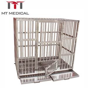 MT tıbbi veteriner yeni ekipman temperli cam büyük lüks evcil hayvan kafesi hayvan veteriner hastane kliniği paslanmaz çelik kulübesi kafes - Product Image 1