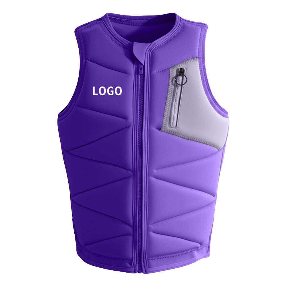 Poche violet et gris clair