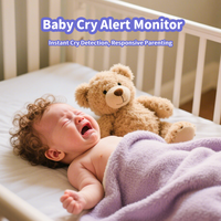 Caméra de surveillance pour bébé à double caméra 5 pouces 3MP Wifi avec détection de pleurs, surveillance de la température et de l'humidité