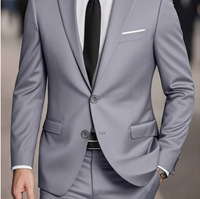 Costume deux pièces personnalisé pour homme, imprimé numérique, deux boutons, idéal pour le commerce transfrontalier – Nouvelle collection usine