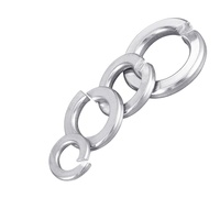 JQS 304 Stainless Steel Spring Washer GB93 Open Elastic with Washed Finish a Grade Hardness Heavy Industry 10mm Screws