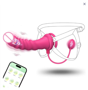 Double-Headed Vibrating <b>Long</b>-<b>distance</b> App Remote Control Mini Dildo Wearable <b>Vibrator</b> - Product Image 6