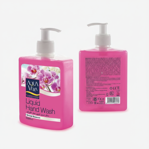 Jabón de manos AquaVera Orchid Blossom líquido 500ml ingredientes químicos certificado ISO 9001 - Product Image 2