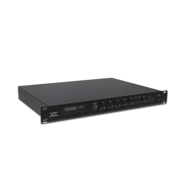 V Control Class D Amplifier Mixer Amplifier with Professional 2-Channel Power Mixer Amplifier