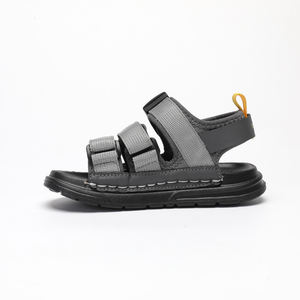 Sandales plates d'été pour garçons, légères, respirantes, antidérapantes, chaussures d'extérieur, rubans décoratifs tendance, nouveau type de fermeture à boucle - Product Image 3