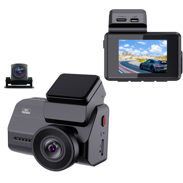High Quality 4K IPS Dash Cam GPS Sony Sensor WIFI Multi-language Ultra-Wide-Angle 1080P Loop Recording Hidden Car Camera 1 Year
