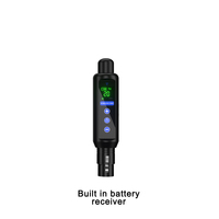 Ensemble récepteur et émetteur sans fil DMX512 SHEDES professionnel avec batterie intégrée, autonomie de 22 heures, contrôleur DMX pour les entreprises de location