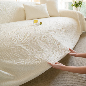 <b>Sofa</b> <b>Cover</b> Knitted Fabric Full Coverage One Piece Cooling Material Summer Style 145-185cm Machine Washable - Product Image 3