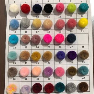 Pompones Hechos a Mano de 2 cm, Hilo de Imitación de Cachemira, Suministros para Manualidades, Joyería, Pin - Product Image 3