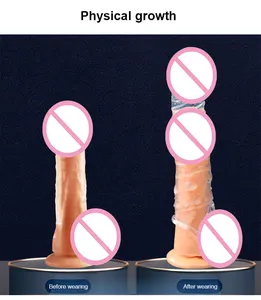 Adult Sexspielzeug Flüssiges Silikon Penis Ärmel Kondom Männer Dick Extender Schwanz vergrößerung Wieder verwendbare Kondome Penis Ärmel