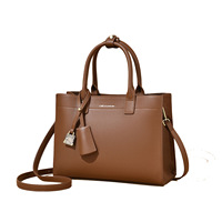 Sac à main vintage en cuir PU avec décorations de cadenas pour femme, sac à bandoulière détachable