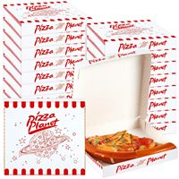 Vente en gros Boîtes à pizza en papier ondulé Boîtes d'emballage et de livraison personnalisées pour tranches de pizza avec logo