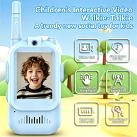 Meilleure montre talkie-walkie vidéo ABS mignonne pour enfants, longue portée, rechargeable, radio bidirectionnelle, mini jouet d'extérieur, forme de dessin animé, cadeau pour étudiant