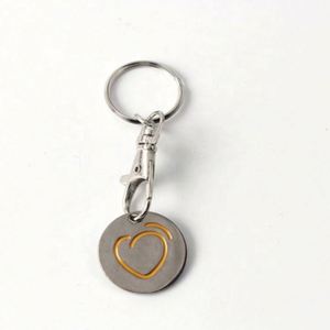 <b>Customize</b> Retail Fashion Logos Keychain Multi Euro Trolley Coin Stainless Steel Trolly <b>Key</b> <b>Rings</b> Crystal With Chain - Product Image 4